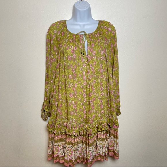 Spell & Gypsy Dahlia tunic dress mini floral - Picture 3 of 7